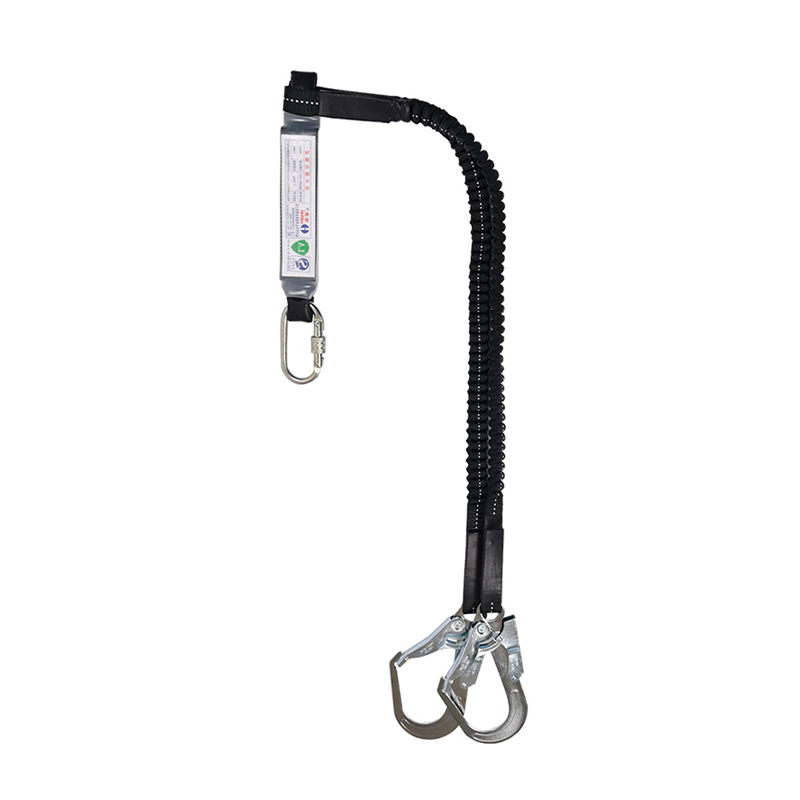 HT-S-0024 Anyaman Poliester Lanyard Penyerap Energi Dengan Anyaman Elastis